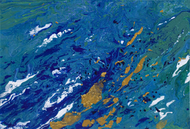 Abstracte blau