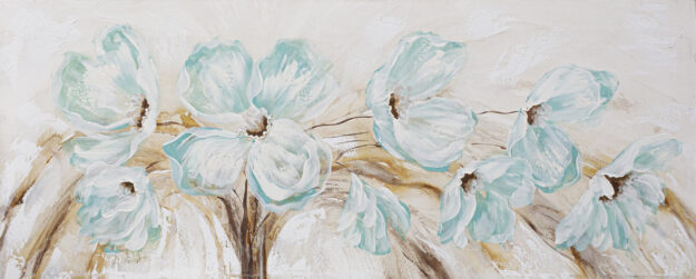 Flors turquesa